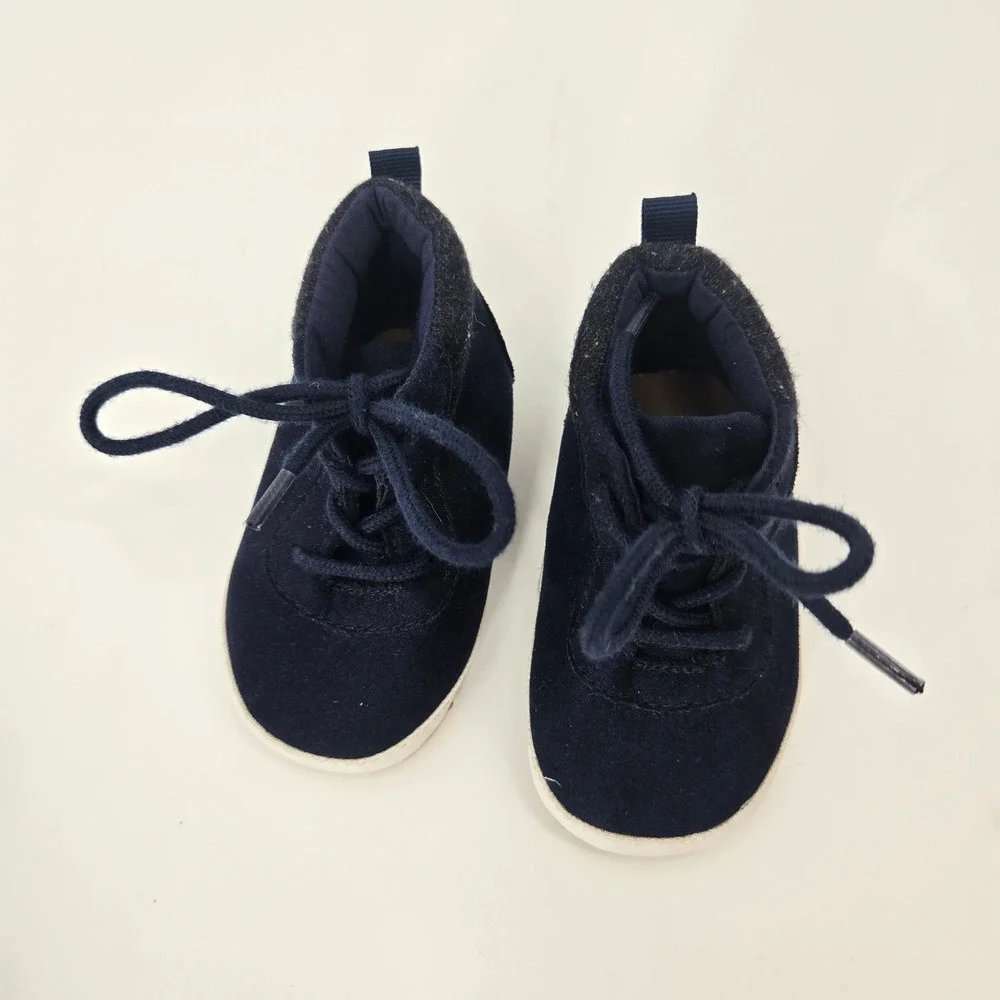 Lot of 3 Infant‎ Baby Boys Crib Shoes Sneakers Size 2 3-6M Carter's Old Navy